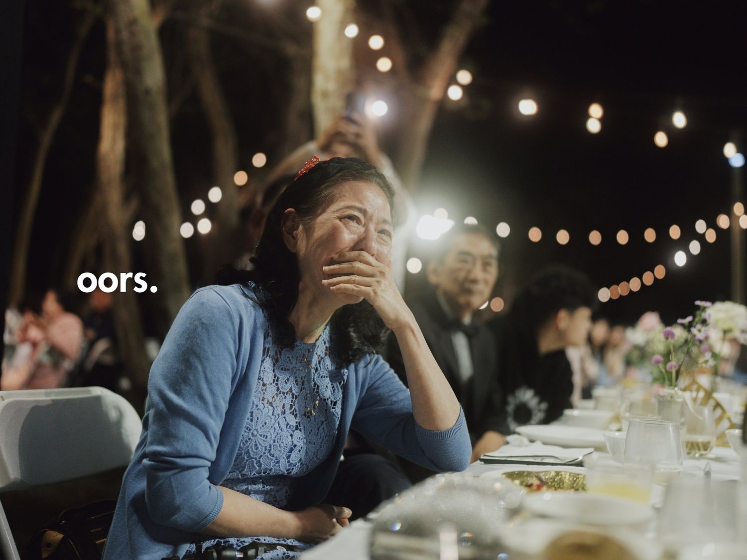 A guest moved to tears during the speeches